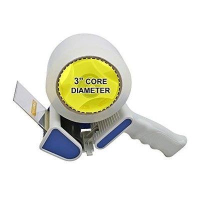Tape King Packing Tape Dispenser Gun - Handheld Tape Gun with 2 Bonus Clear Packaging Tape (2 Inch Wide) - Shipping Tape for Sealing, Storing, and Moving Boxes, 2 Pack