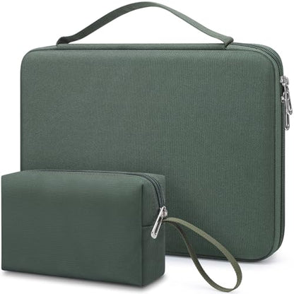 HYZUO 15-16 Inch Hard Shell Case Laptop Sleeve for MacBook Pro 16 M5/M4/M3/M2/M1 Pro/Max A3428 A3429 2026-2019, MacBook Air 15 M5/M4/M3/M2 2026-2023, 15" Surface Laptop, Razer Blade 15, Moss Green - color: Moss Green, size: 15-16 Inch