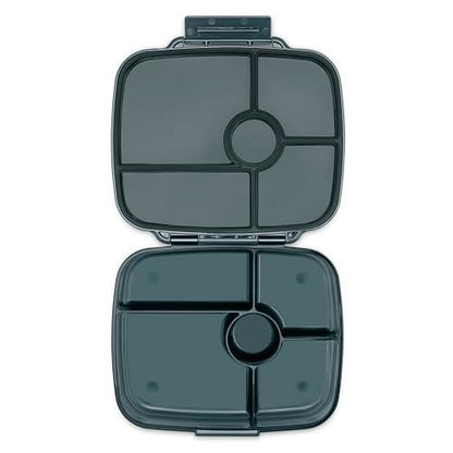 Yumbox Go Leakproof Bento Lunch Box, 5 Compartments, Charcoal Gray | Deep Portioned Tray | Removable Silicone Gasket | Lightweight Construction | Fits Most Lunch Bags | Easy-Clean Design - color: Charcoal Gray