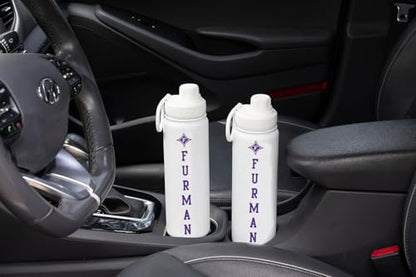 Furman Water Bottle - Double Walled Stainless Steel 24 oz Keeps Drinks Cold or Hot - color: Furman