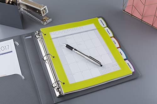 Avery Ultralast Big Tab Plastic Dividers for 3 Ring Binders, 5-Tab Set, Multicolor with White Labels, 1 Set (24900) - size: 5 Tab, style: 1 Set