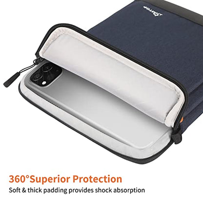 SIMTOP 11 Inch Tablet Sleeve, Compatible with iPad Pro 11-inch (M4), iPad Air 11-inch (M3), iPad 11-inch (A16) — YKK Zippers, Detachable Strap, Water-Resistant - color: Bllue, size: 11 inch