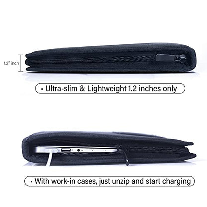 iBenzer Laptop Sleeve 11 inch Computer Carrying Bag PC Folio Case Compatible with MacBook Air 11 Chromebook Ultrabook Notebook Surface Book HP Dell Lenovo Yoga Acer Asus Apple, Black LS-FL11-BK - size: 11 Inch