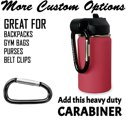 LaserGram Personalized Water Bottle, Grad Cap Class of 2023, 2024, 2025, 2026, 2027, Stainless Steel Double Wall Vacuum Insulated with Flip Top Straw, Custom Engraved Gift (12oz / 335ml Maroon) - color: Maroon, size: 12 Ounces