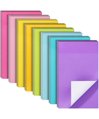 Mr. Pen- Sticky Notes, 3”x5”, 8 Pads, 640 Sheets, Summer Colors | Sticky Notes Bulk, Self-Stick Note Pads, Perfect for Office, School, Home, Study & Organization