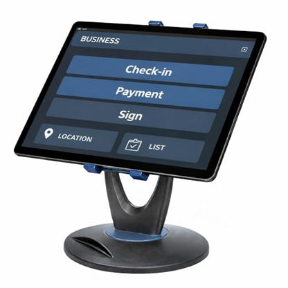 MAX SMART Tablet Stand for POS, Weighted Base Holder for Retail & Reception - color: Black