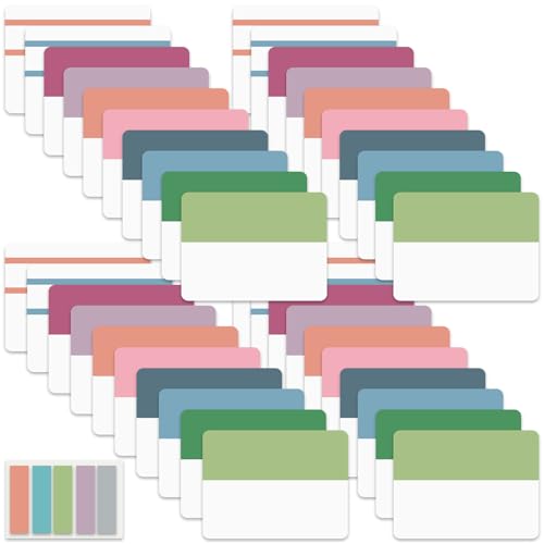 ELII 900 PCS Book Tabs 2 Inch Sticky Index Tabs, Colored Page Markers | Repositionable Tags,Reading Tabs,Self Adhesive Tape Flags for Books, Binders, Notebook and File Folders,Smooth Writing - color: Blossom, size: 900