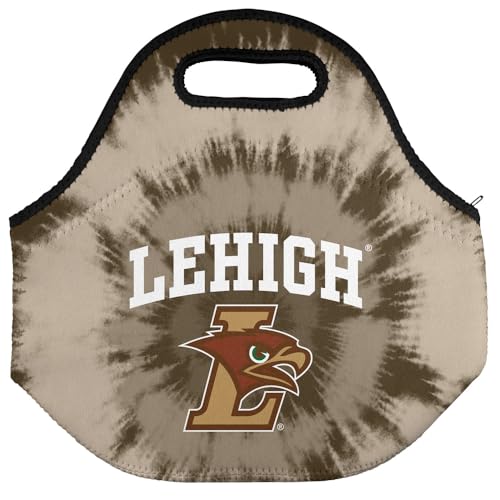 Campus Lab Lehigh University Tie-Dye Soft Neoprene Lunch Bag, Lightweight - color: Lehigh University Mountain Hawks