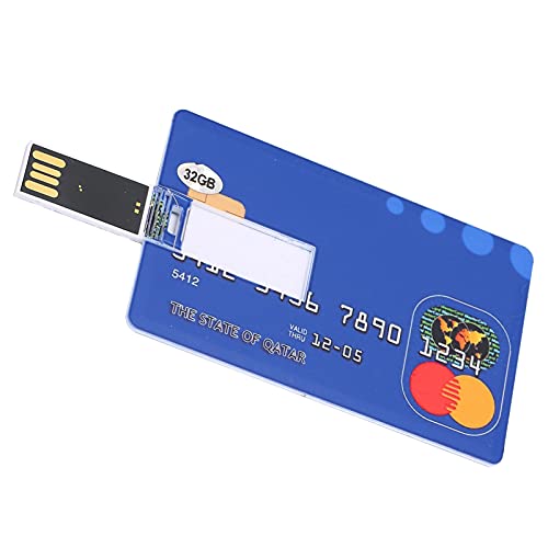 Card U Disk, Simple Unique USB Flash Drive 32GB Computer External Student Office Creative Portable Storage Card Shape U Disc,for Computer Laptop Desktop