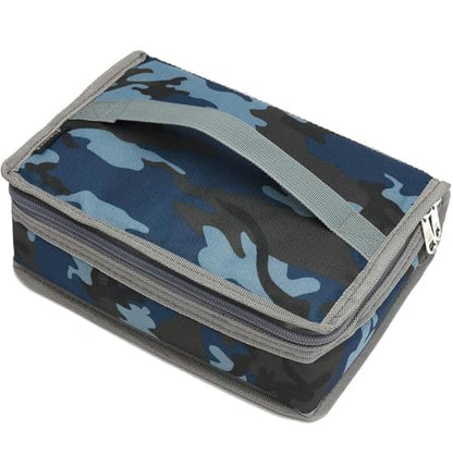 FlowFly Small Insulated Lunch box Portable Soft Bag Mini Cooler Thermal Meal Tote Kit with Handle for Work & School, Camo - color: Camo#143