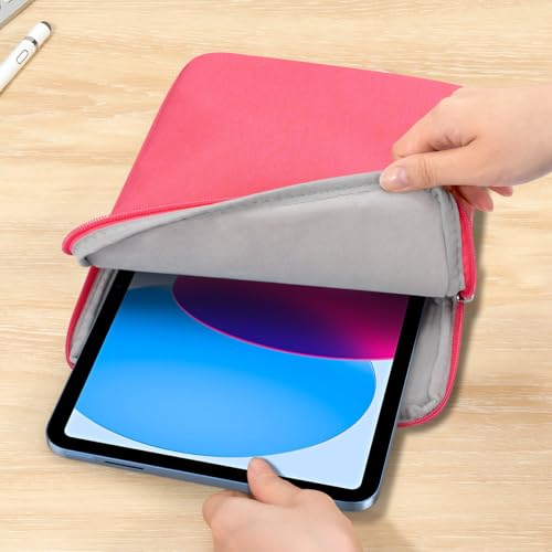 Dadanism 9-11 Inch Tablet Sleeve Bag Carrying Case for iPad (A16) 11th Gen 11", iPad 10th Gen 10.9" Air 5/4, iPad Air M4/Pro M5 11", iPad 9/8/7th Gen 10.2", Galaxy Tab A11+ Plus 11", Watermelon Pink - color: Watermelon Pink, size: 9-11 inch
