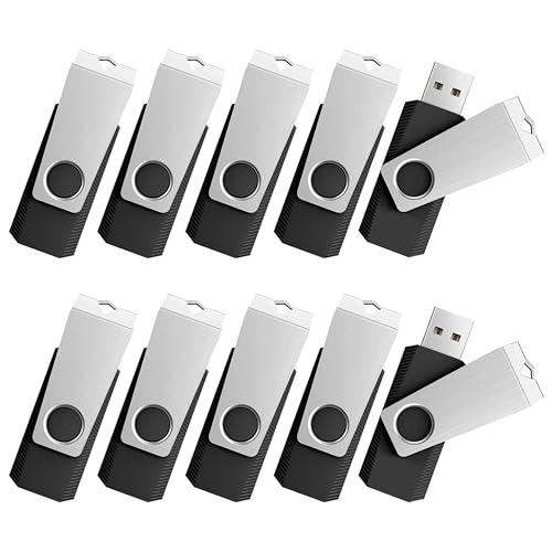TOPESEL 32GB Flash Drive 10 Pack Bulk, USB2.0 Thumb Drive USB Stick for Data Storage Backup, Jump Drive Pen Drive Zip Drive Memory Stick with Indicator, USB Storage Flash Drive Swivel Design - size: 10 Pack 32GB USB 2.0