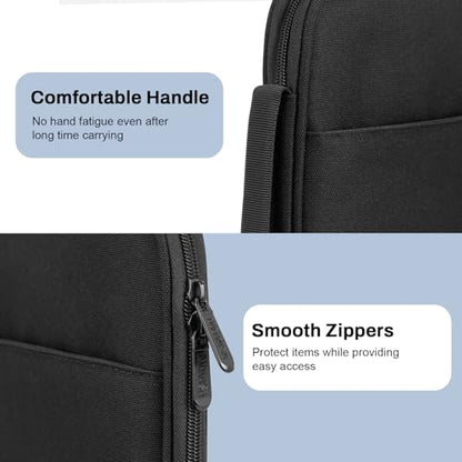 Dadanism 9-11 Inch Tablet Sleeve Padded Carrying Case with Handle, Protective Travel Bag for iPad A16 11" 2025, iPad Air M4/Pro M5 11", iPad 10th Gen 10.9", iPad 10.2", Galaxy Tab A11+ 11", Black - color: Black