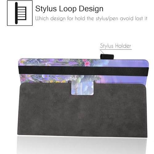 Universal 10 10.1 Inch Android Tablet Case,Slim Folding Stand Cover for All 9"-10.5" Touchscreen Tablet Case with Stylus Pen Holder,Flower 05 - color: Flower 05