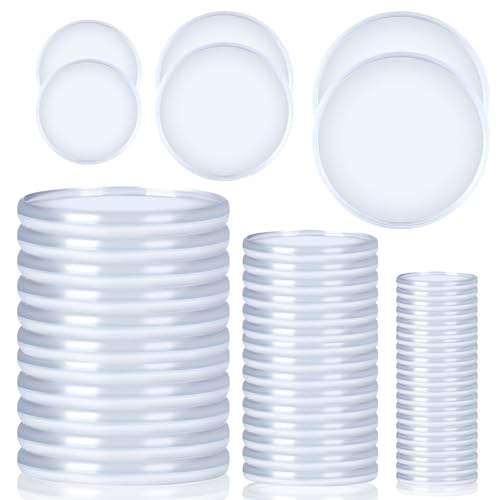 36 Pieces (2",1-3/8",1") Clear Discbound Discs Plastic Binder Rings Expansion Discs Notebooks Planner Discs Binder Accessories Disc Binder System Book Binding Discs for Planner Scrapbooking Supplies - color: Clear