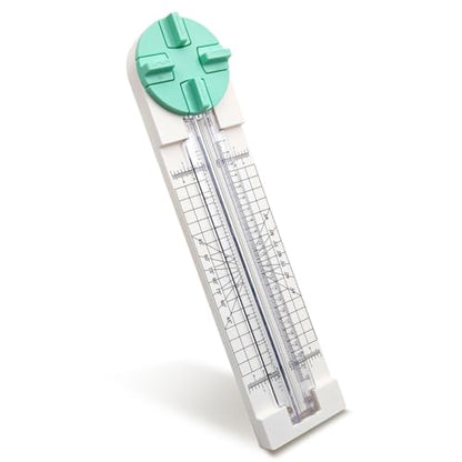 Paper Trimmer, 4 Styles Craft Paper Cutter Multi-Function Scrapbooking Tool for Cutting Paper Photos Scrapbook Postcard (Straight, Wave, Perforated and Creasing Lines) (Green) - color: Green