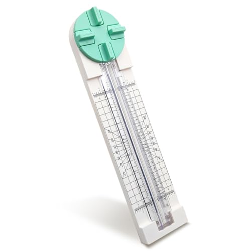 Paper Trimmer, 4 Styles Craft Paper Cutter Multi-Function Scrapbooking Tool for Cutting Paper Photos Scrapbook Postcard (Straight, Wave, Perforated and Creasing Lines) (Green) - color: Green