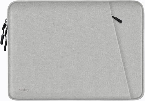 Laptop Sleeve, Shockproof Protective Computer Sleeve Cover with Accessories Pocket, Water Resistant Traveling Carrying 15.6 inch Laptop Bag Compatible for MacBook Dell HP Acer Lenovo, Gray - color: Gray, size: 15.6 inch