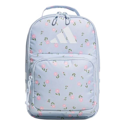 adidas Kids Santiago Lunch Bag for Girls & Boys – Insulated Cooler Lunchbox, 8L - color: 4.0/Ditsy Floral Crystal Sky