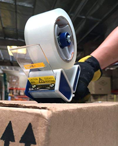 Tape King Packing Tape Dispenser Gun - Handheld Tape Gun with 2 Bonus Clear Packaging Tape (2 Inch Wide) - Shipping Tape for Sealing, Storing, and Moving Boxes, 2 Pack