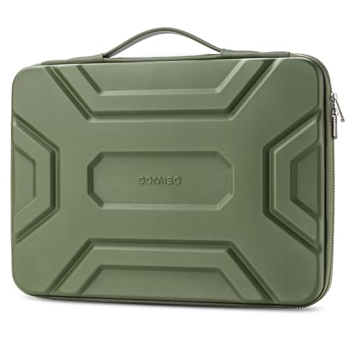 DOMISO 15.6 inch Laptop Sleeve, Shockproof and Waterproof EVA Protective Laptop Case, Laptop Sleeves for 16" MacBook Pro/Max M2 M1 2019-2023,15"-16" HP Dell Asus Laptop,Dell XPS 15, Green - color: Green, size: 15.6 inch