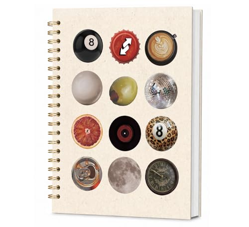 KDHTY Cute Preppy Y2K Spiral Notebook,Y2k School Supplies,Cute Composition Leopard Journal Girly Notebook for Teens Girls Back to School Supplies for College Student Work School Study,5.5x8.3 - style: preppyball 1