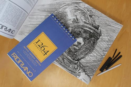Fabriano 1264 Sketch Pad, 18" x 24", Glue Bound, 60 lb., 3-Pack