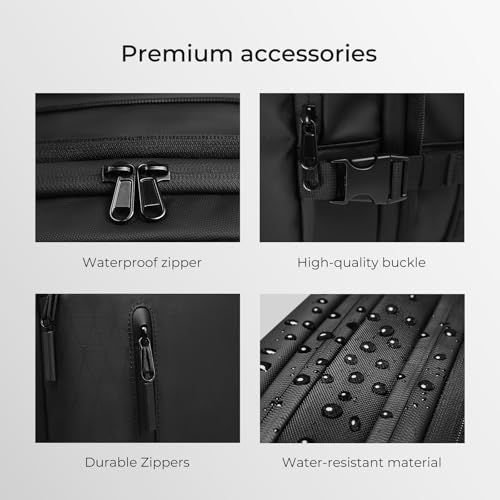 Rolling Backpack Travel, Expandable Suitcase with Lock,USB C Ports | with Vacuum pump,Anti-Theft,Waterproof,58-92L Compression Carry On Luggage,Roller Backpack with Hinomoto Wheels,YKK zippers - size: X Large