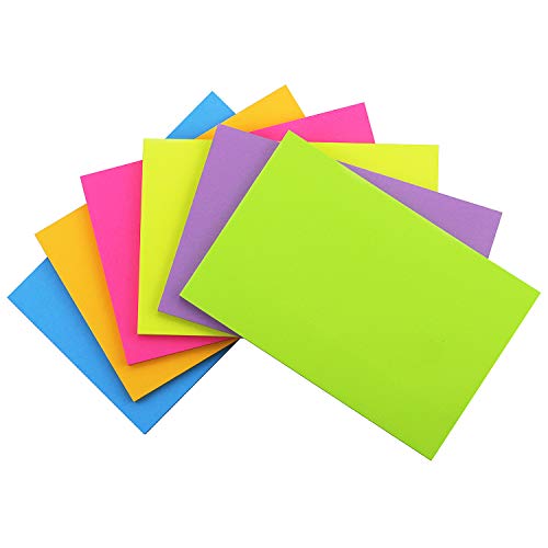 Early Buy Sticky Notes, 4x6 in, 6 Bright Color, 6 Pads, 45 Sheets/Pad | self-stick repositionable design, great for lists, memos, and daily organization - color: 6 Bright Color 4x6 in