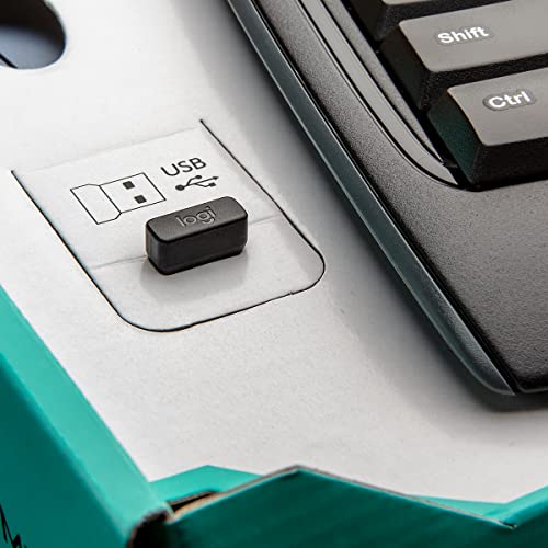 Logitech MK335 Quiet Wireless Keyboard and Mouse Combo - Black/Silver Keyboard and Mouse Combo Wireless, Ambidextrous - style: MK335