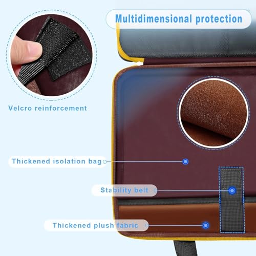 ZINZ Slim Expandable Laptop Case 15.6 Inch Sleeve Upgraded Protective Durable Recycled Carrying Case Compatible with MacBook 15" & 16" and Most 15" 15.6" 16" Notebook,BK01YL01 - color: Bk01yl01, size: 15.6"
