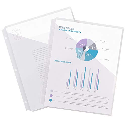 Avery Binder Pockets for 3 Ring Binders, Clear, 8.5" x 11", Acid-Free and Archival-Safe, 15 Binder Folders Total (3-Pack of 75296) - size: 3 packs, style: 3 Pack