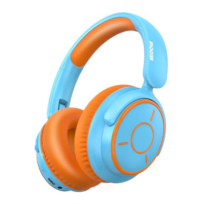 MIDOLA Kids Bluetooth Headphones 68H Play Time,Volume Limit 85/94dB, Foldable Lightweight Wireless Over-Ear Headphone for Kid Toddler Child Pad Tablet,Headsets with Built-in Mic Sky Blue - color: Sky Blue