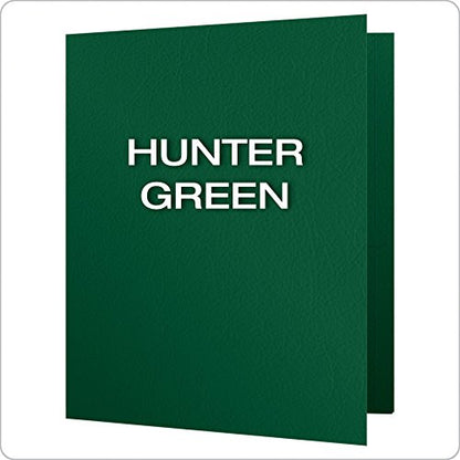 Oxford Twin-Pocket Folders, Textured Paper, Letter Size, Hunter Green, Holds 100 Sheets, Box of 25 (57556EE) (Pack of 5) - color: Hunter Green, size: 25-Count (Pack of 5)
