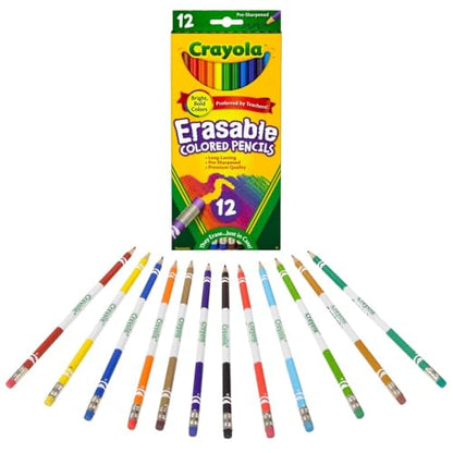 Bulk Buy: Crayola Erasable Colored Pencils 12/Pkg 68-4412 (3-Pack)