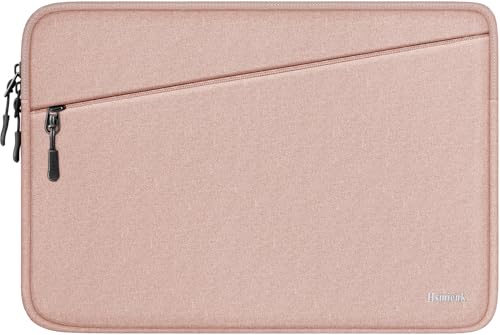 Laptop Sleeve Case 14 inch, Traveling Laptop Case with Pocket, Shockproof Protective Carrying Notebook Bag Compatible for 14 Inch MacBook Air/Pro, HP, Lenovo, Dell, ASUS, Acer, Light Pink - color: Light Pink, size: 14 Inch