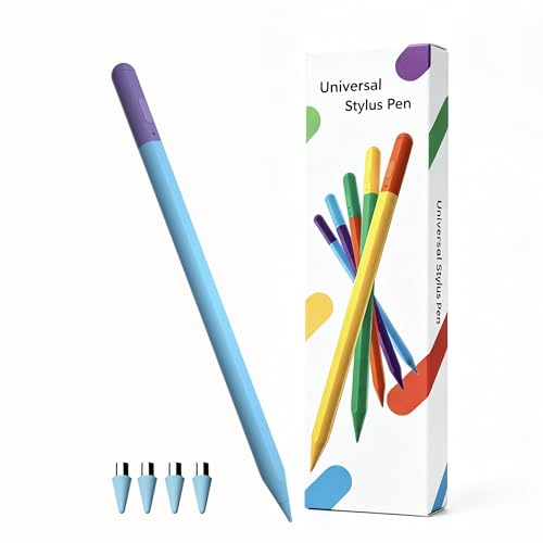 Active Pen for Samsung Galaxy Tab A11, A11+, A9, A9+, A8, A7 Lite, Capacitive Stylus for Samsung Tablet Android Touchscreens, High Precision Digital Pen with 4X Tips/Nibs (Blue) - color: Blue