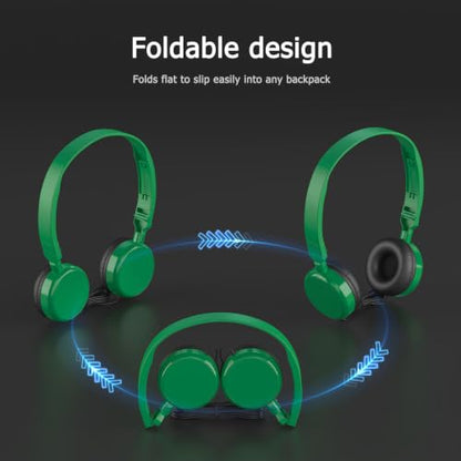 Keewonda 12-Pack Bulk School Headsets Headphones for Students Adults Headsets Individually Bagged - size: 12Pack