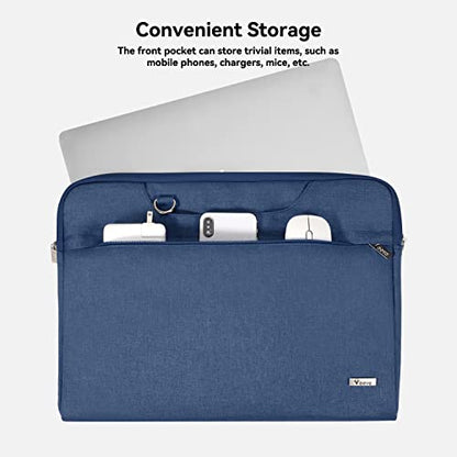 Voova Laptop Bag 15.6 Inch, Waterproof Computer Sleeve Carrying Case with Shoulder Straps & Handle Compatible with Macbook Air 15 M2/M3/M4, MacBook Pro 15/16, 15-16 Inch Hp Dell Lenovo Asus, Blue - color: Blue, size: 14-15.6In & 2019 New Macbook Pro 16 In