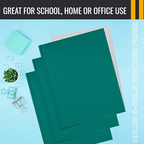 Better Office Products Teal Paper 2 Pocket Folders with Prongs, 50 Pack, Matte Texture, Letter Size Paper Folders, 50 Pack, with 3 Metal Prong Fastener Clips, Teal - color: Teal