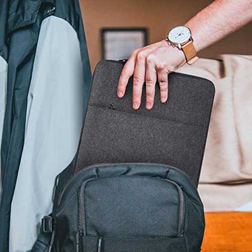 15.6 16 inch Laptop Case Sleeve for Dell 15 Laptop/16 Plus/Inspiron, Aspire Go 15/ Chromebook, Lenovo ideaPad/Yoga, Samsung Galaxy 16 Protective Carrying Computer Bag, Space Grey - color: Space Grey, size: 15.6 -16 Inch