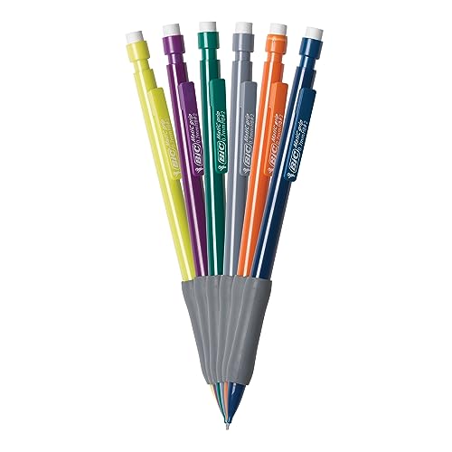 BIC Xtra Comfort Mechanical Pencils with Erasers, Medium Point (0.7mm), 12-Count Pack, Bulk Mechanical Pencils for School or Office Supplies - style: Comfort Grip