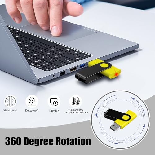 EASTBULL USB Flash Drive Bulk 4GB 20 Pack with Lanyards USB 2.0 Thumb Drive Bulk Memory Stick USB Mass Storage - size: 4GB-2.0