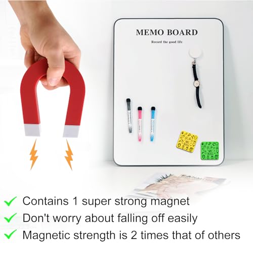 OWLKELA 30Pcs Dry Erase Erasers, Magnetic Whiteboard Eraser, Mini Whiteboard Cleaning Pads for Classroom, Office and Home, Green&Yellow - color: Green & Yellow, size: 30 Pcs