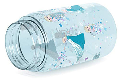 Simple Modern Disney Frozen Kids Water Bottle Plastic BPA-Free Tritan Cup with Leak Proof Straw Lid | Reusable and Durable for Toddlers, Girls | Summit Collection | 12oz, Frozen Elsa's Snowflake - color: Disney: Frozen Elsa's Snowflake, style: Straw Lid |