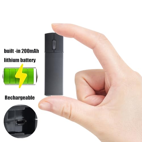 elec Space Wireless Mini Finger Mouse - Silent Dual-Mode Bluetooth & 2.4GHz, Ergonomic Portable PC Mice with Case, Compatible with MacBook and Chromebook - color: Black