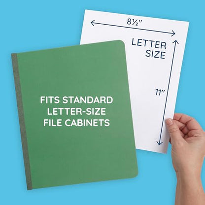 Blue Summit Supplies Green Classification Folders, 3 Dividers, Letter Size with 2 Inch Expansions, Use for Organizing Medical Records & Client Files, 10 Pack