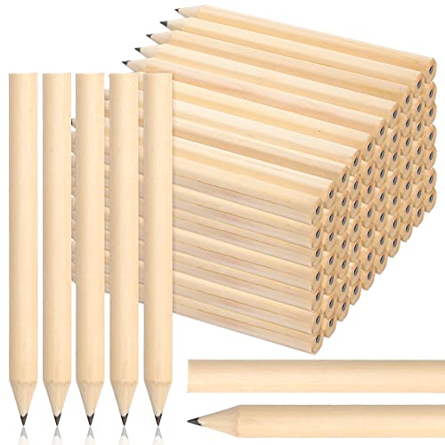 Fuutreo 200 Pcs Golf Pencils Bulk 2 HB 3.5 Inch Short Pencils Pre Sharpened Mini Wooden Back to School Lead Pencil Small Lapiz for Kids Students School Classroom Office Supplies