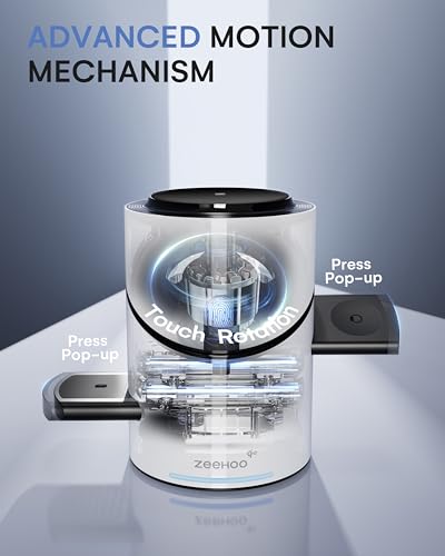 ZEEHOO 3 in 1 Charging Station for Apple Devices, Mag-Safe Charger Stand, Qi2 15W Auto-Rotating Wireless Charger for iPhone 17 16/15/14/13/12 Series& AirPods& iWatch(White) - color: White