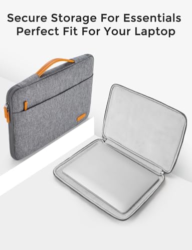 DOMISO Laptop Case Sleeve Protective Cover Compatible with MacBook Air 13 M4 M3 M2,MacBook Pro M2 M1,iPad Air/Pro,13 inch Dell,Lenovo, HP,Asus,Waterproof Computer Cases Bag with Handle,Grey - color: Grey, size: 13" for MacBook Air/Pro